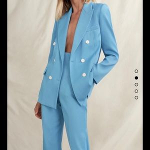 Zara blazer double breasted with pockets NWT